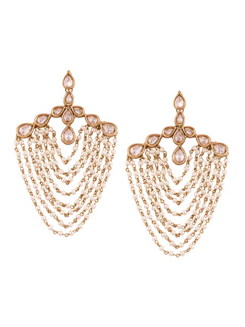 

Sia Art Jewellery Gold-Toned Drop Earrings