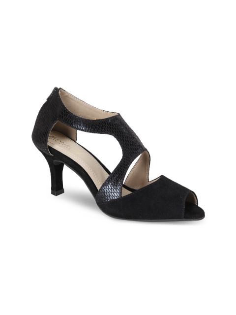 

Monrow Women Black Suede Heels