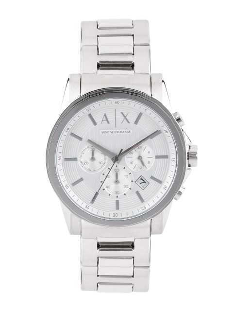 

Armani Exchange Men Silver-Toned Multifunction Dial Watch AX2058I