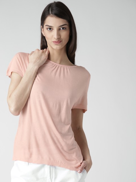 

Tommy Hilfiger Women Peach-Coloured Top