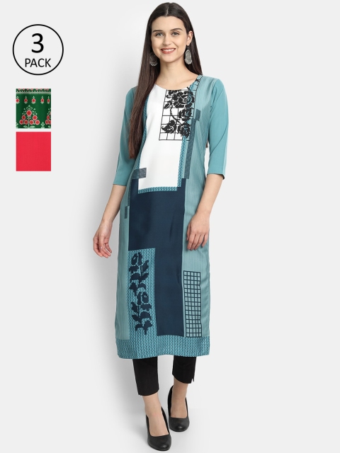 

Ethnic basket Women Multicoloured Ethnic Motifs Printed Crepe Kurta, Multi