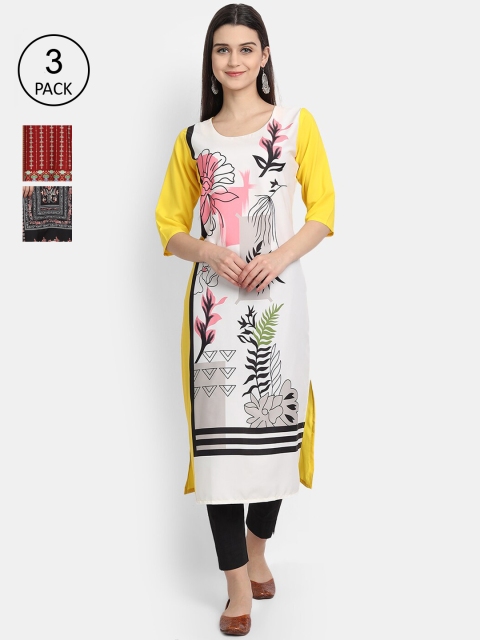 

Ethnic basket Women Multicoloured Ethnic Motifs Printed Crepe Kurta, Multi
