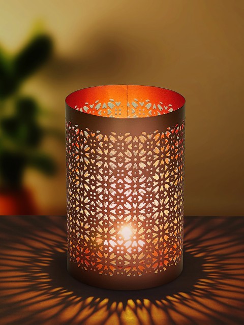 

Living scapes by Pantaloons Rose-Gold Toned Candle Holder