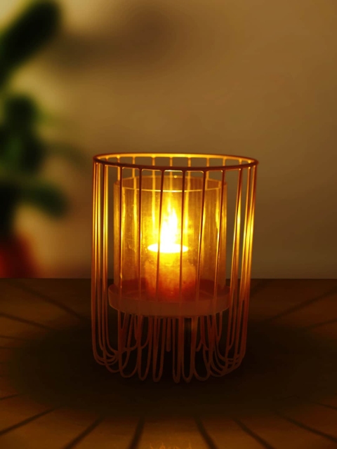 

Living scapes by Pantaloons Gold-Toned Candle Holder