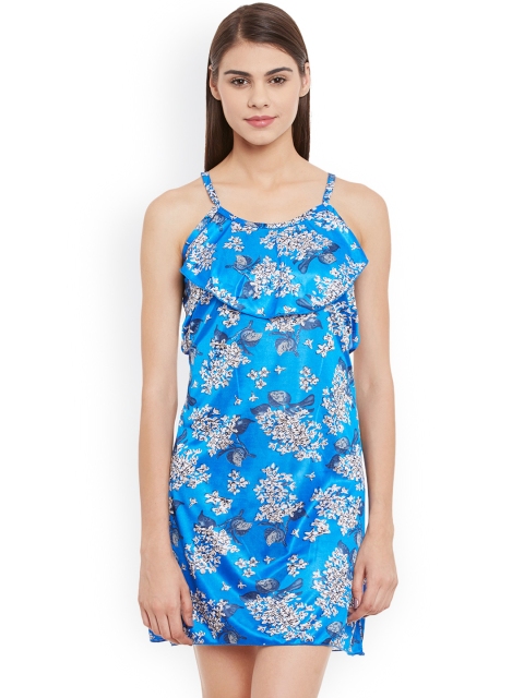 

Clovia Blue Floral Print Baby-Doll NS0678P08XL