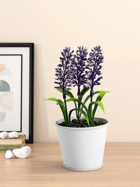 

Living scapes by Pantaloons Lavender Coloured Artificial Flowers & Plants With Pot