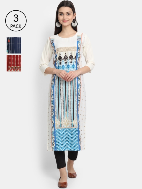 

Ethnic basket Women Multicoloured Printed Crepe Kurta, Multi
