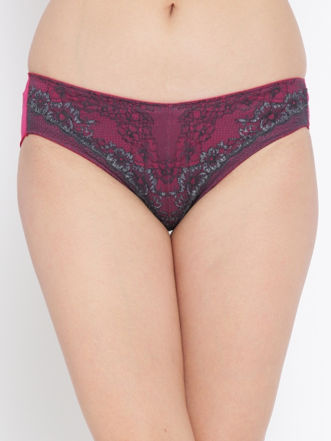 

Amante Women Pink Lace Bikini Briefs PGSE21, Grey