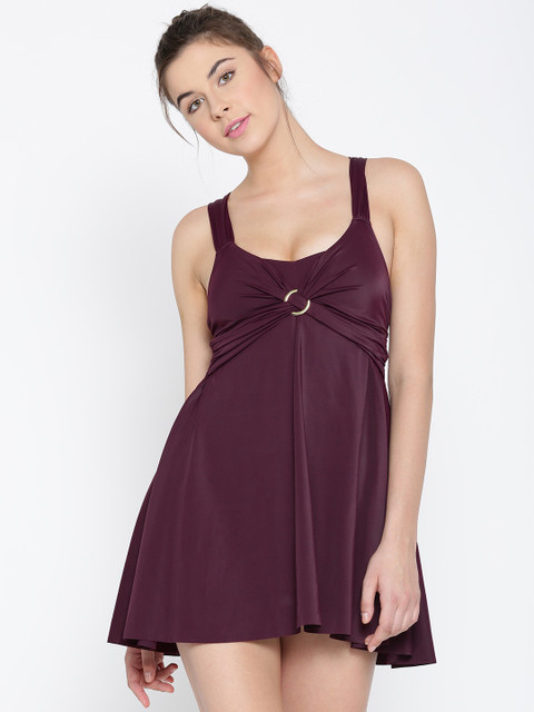 

Amante Burgundy Padded Swimwear SWM17605