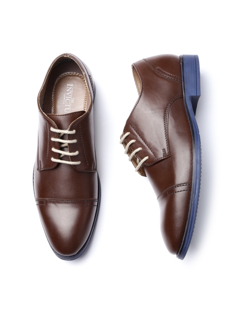 

INVICTUS Men Brown Derby Shoes