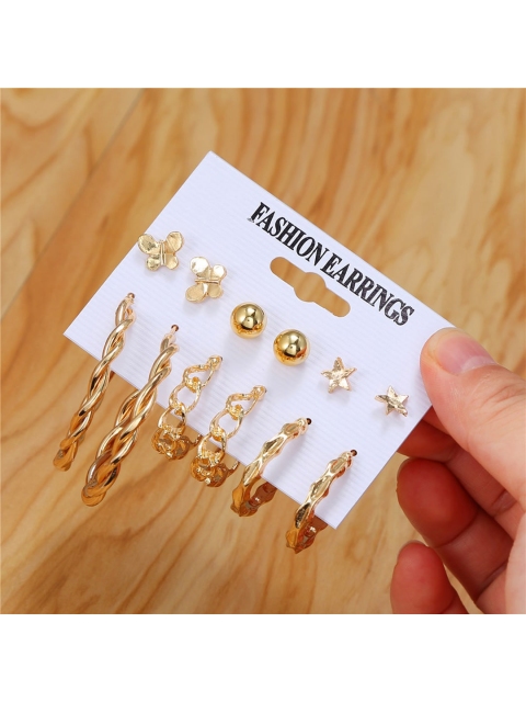 

Vembley Gold-Plated Necklace With Earring Set
