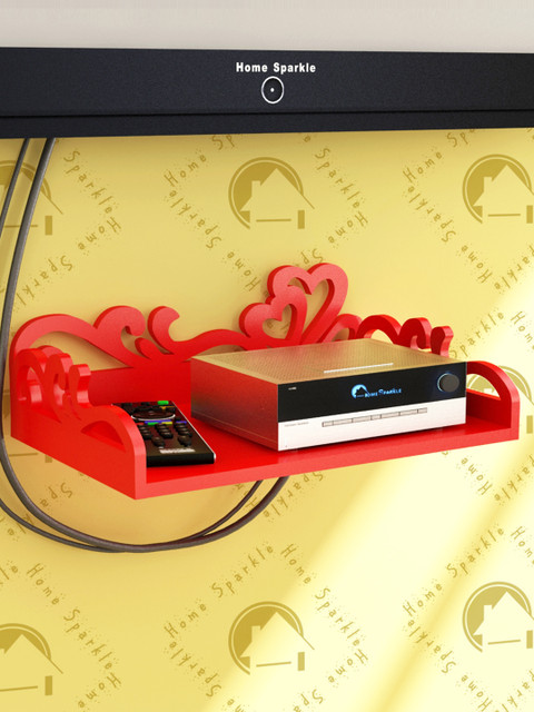 

Home Sparkle Red Carved Wooden Set Top Box Holder