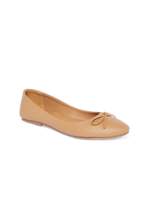 

People Women Beige Ballerinas With Bows Flats