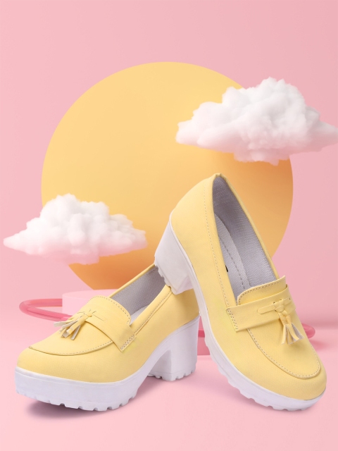 

FASHIMO Women Yellow Ballerinas with Bows Flats