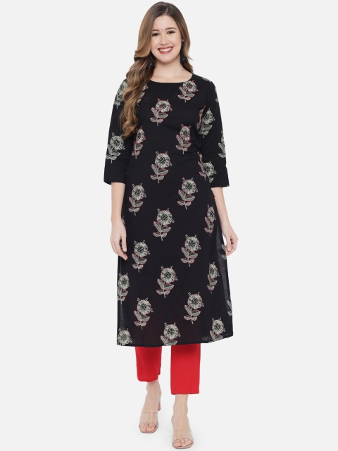 

Ramas Women Grey Floral Dyed Flared Sleeves Kurta