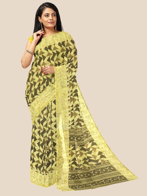 

Kalamandir Yellow Pure Georgette Saree