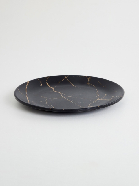 

Home Centre Black & Gold-Toned 1 Piece Printed Melamine Matte Plate