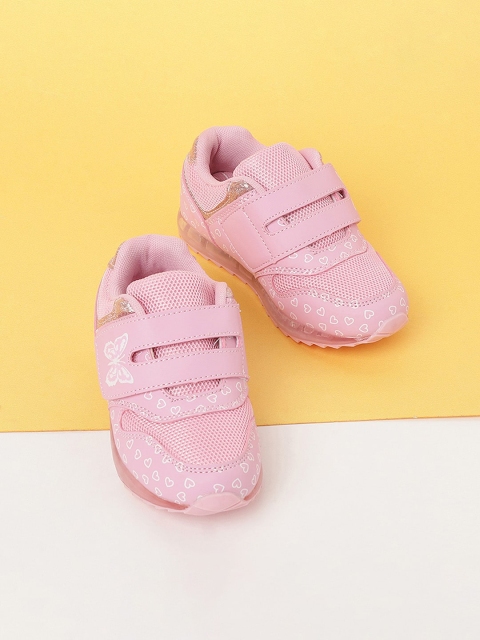 

Fame Forever by Lifestyle Girls Pink Printed PU Sneakers