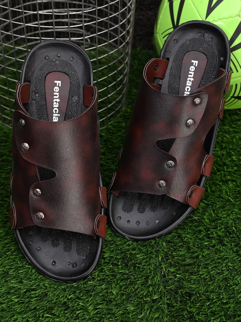 

Fentacia Men Brown Comfort Sandals