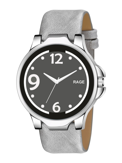 

Rage Enterprise Men Grey Dial & Leather Straps Analogue Watch R-759-GREY