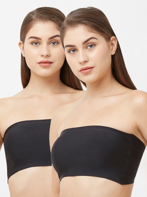 

FashionRack Pack of 2 Black Bralette Bra Lightly Padded