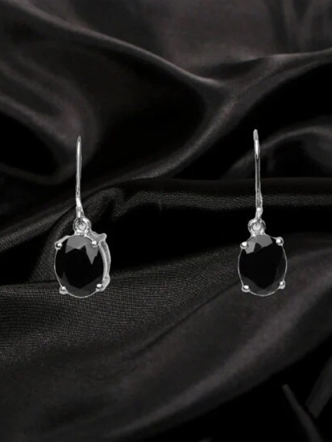 

HIFLYER JEWELS Black Contemporary Studs Earrings
