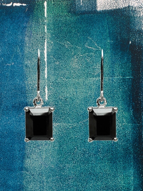 

HIFLYER JEWELS Black Contemporary Drop Earrings