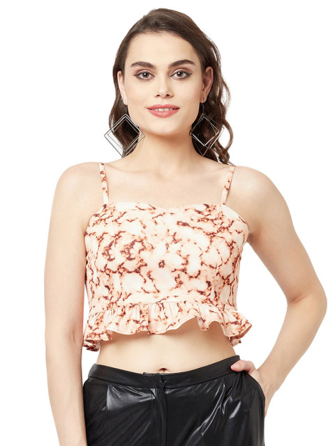 

ATTIC SALT White Floral Print Crop Top
