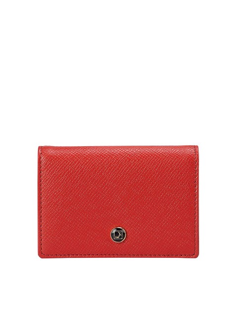 

Da Milano Men Red Textured Leather Card Holder