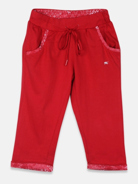 

Monte Carlo Girls Red Solid Capris