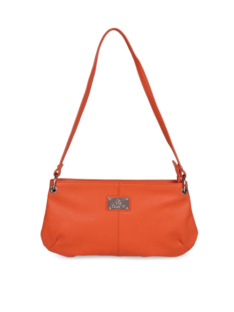

OsaiZ Orange PU Structured Sling Bag