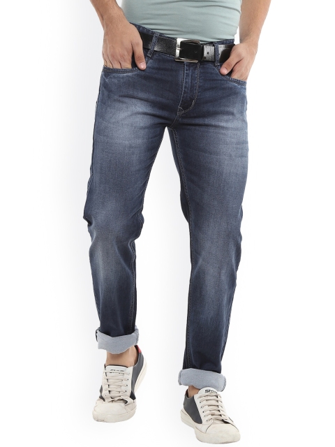 

V-Mart Men Navy Blue Slim Fit Light Fade Stretchable Jeans