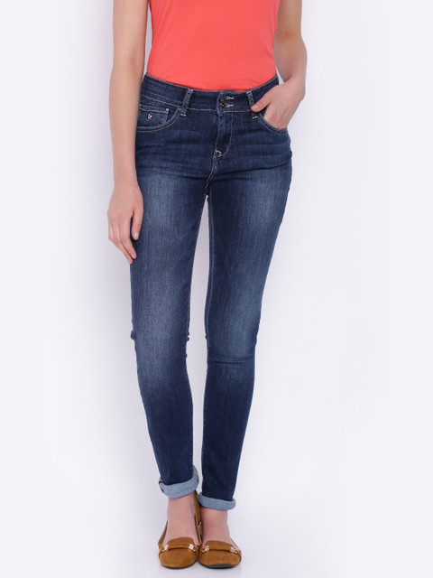 

U.S. Polo Assn. Women Women Blue Super Skinny Fit Jeans