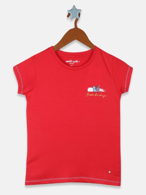 

Monte Carlo Girls Red Printed T-shirt