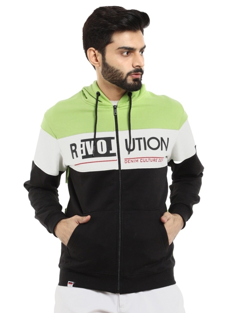 

V-Mart Men Black Hooded Sweatshirt