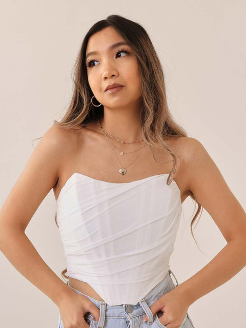 

MERCHE White Net Top