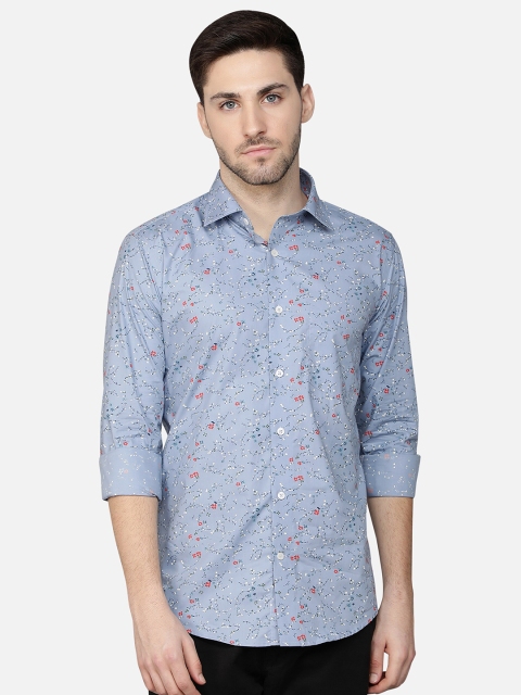 

Callino London Men Blue Standard Floral Printed Semiformal Shirt
