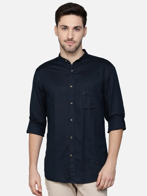 

Callino London Men Navy Blue Standard Regular Fit Cotton Casual Shirt