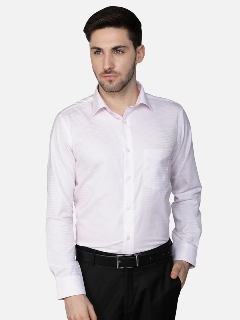 

Callino London Men White Standard Self-Design Formal Shirt