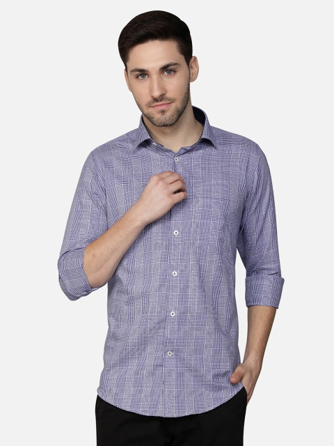 

Callino London Men Blue Standard Checked Cotton Casual Shirt