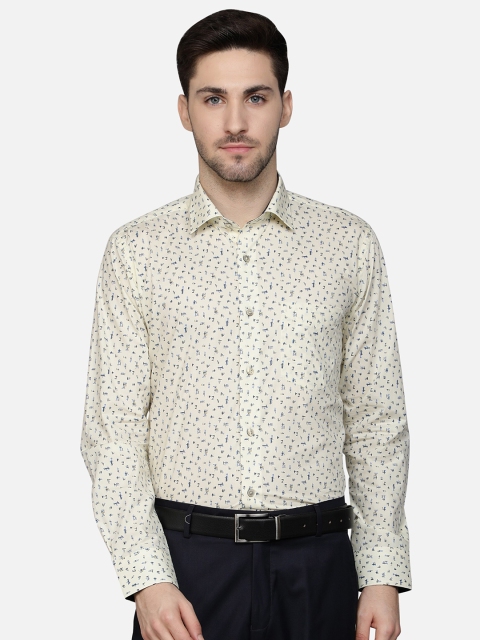 

Callino London Men Yellow Standard Floral Printed Semiformal Shirt