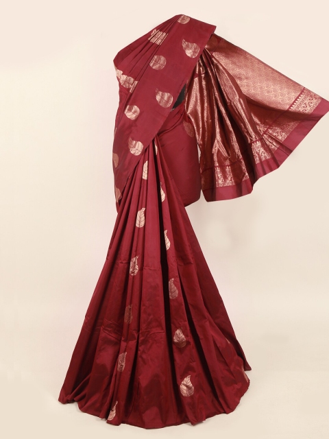 

Pothys Maroon Woven Design Art Silk Saree