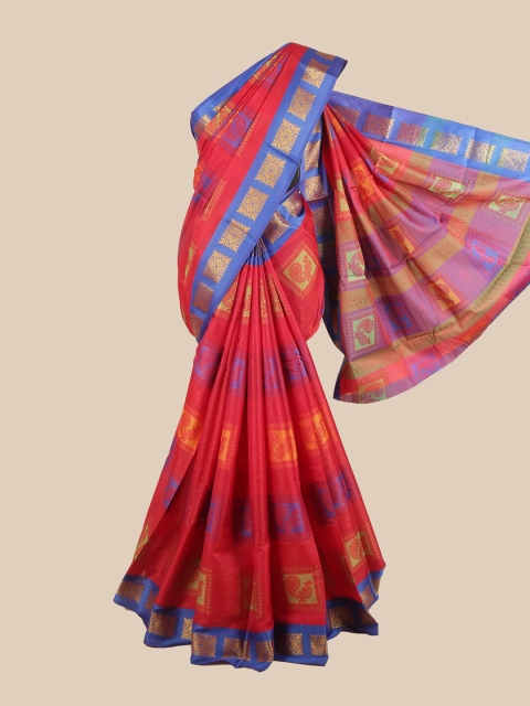 

Pothys Women Red Woven Design Saree