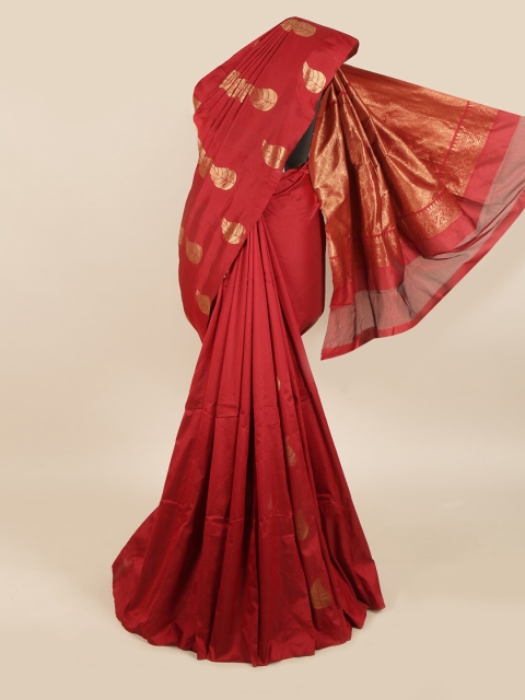 

Pothys Maroon Woven Design Art Silk Saree