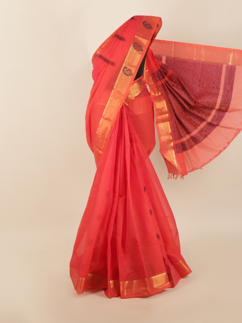 

Pothys Women Red Woven Design Saree
