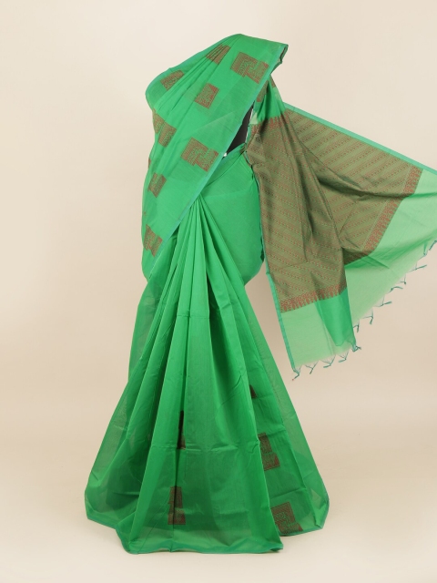 

Pothys Green Woven Design Silk Cotton Saree
