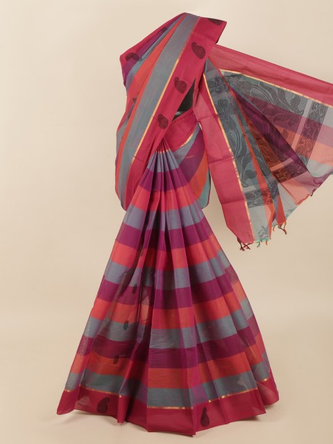 

Pothys Multicoloured Woven Design Saree, Multi