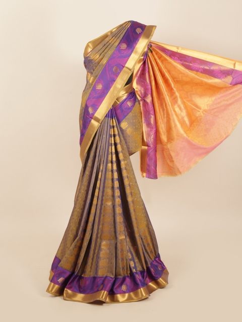 

Pothys Women Purple Woven Design Art Silk Saree