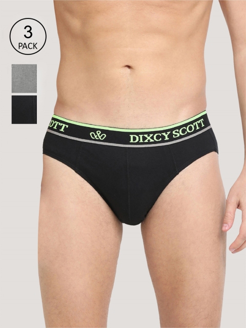 

DIXCY SCOTT Men Pack Of 3 Basic Briefs - MOVE BRIEF, Multi