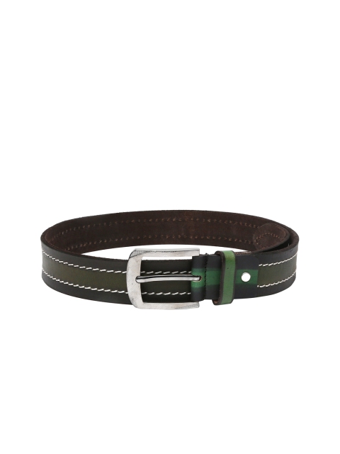 

WildHorn Men Green Genuine Leather Belt